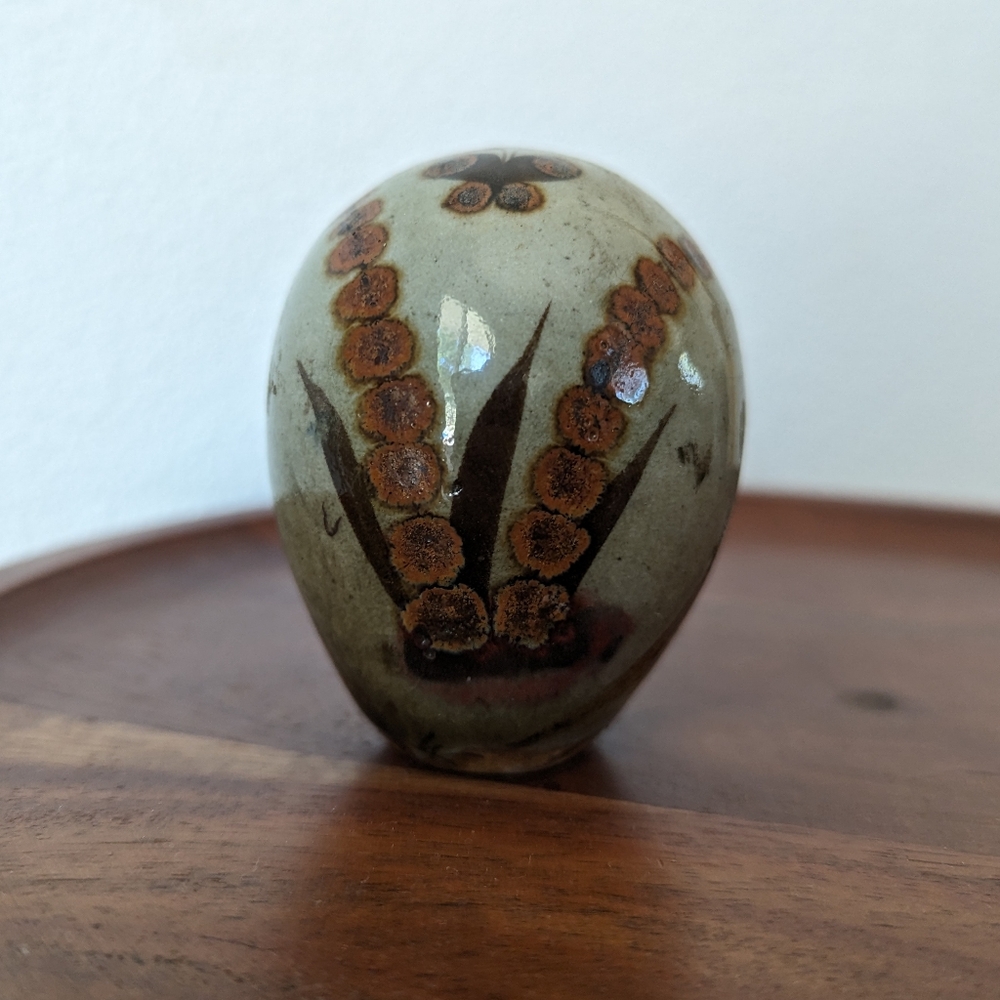 Jorge Wilmot Vintage Signed Tonala Mexico Pottery 2.5" Owl Figurine Folk Art MCM - Picture 3 of 15